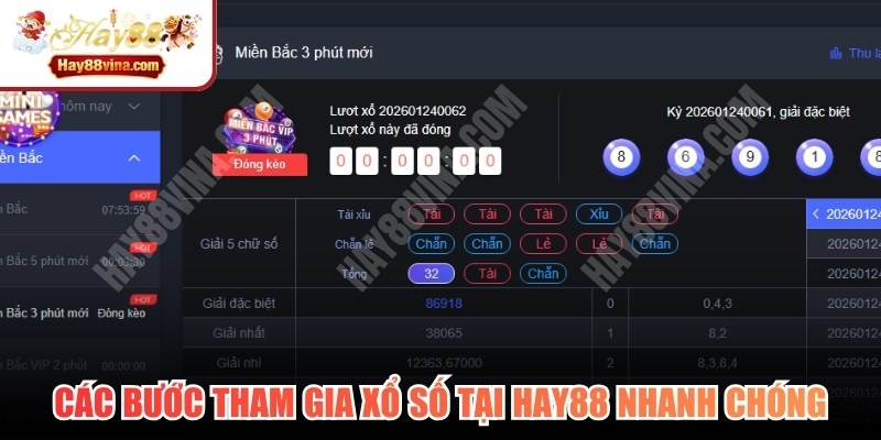 Các bước tham gia Xổ Số tại HAY88 nhanh chóng, an toàn và tiện lợi