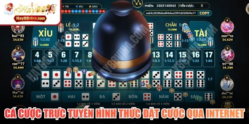 Cá cược trực tuyến hình thức đặt cược thông qua internet